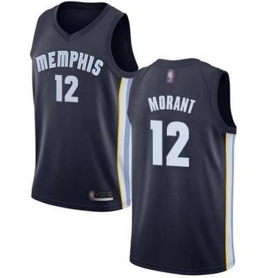 Nike Memphis Grizzlies #12 Ja Morant Navy Blue Youth NBA Swingman Icon Edition Jersey